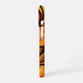 Retro Fruit Waves iPhone 16 Hülle (Linke Seite)