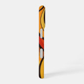 Retro Fruit Waves iPhone 16 Hülle (Rechte Seite)