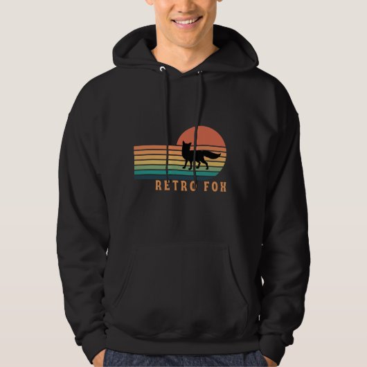 Retro Fuchs Hoodie (Vorderseite)