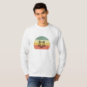 Retro-Fuchs-Sonnenuntergangs-Ästhetik Vintage T-Shirt (Vorne ganz)