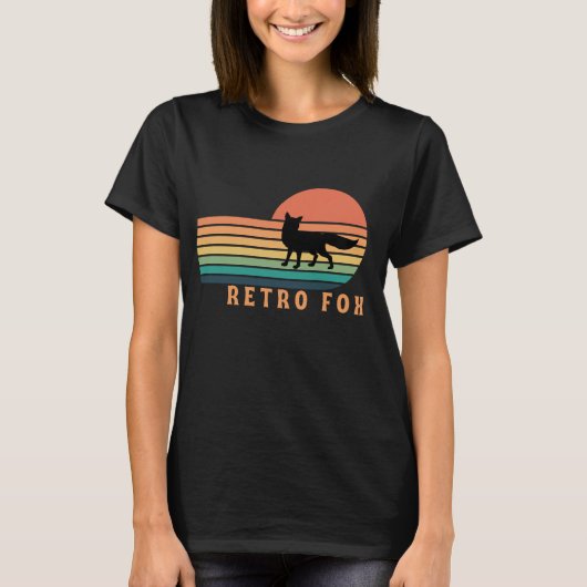 Retro Fuchs T-Shirt (Vorderseite)