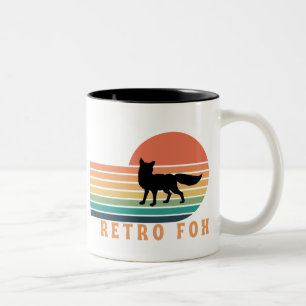 Retro Fuchs Zweifarbige Tasse
