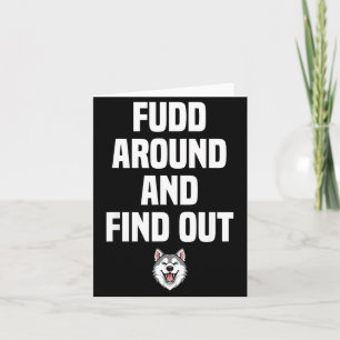 Retro Fudd herumalbern und erwachsenen Humor sarka Karte
