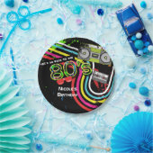 Retro Fun Birthday Party Spritzer Teller der 80er (Party)