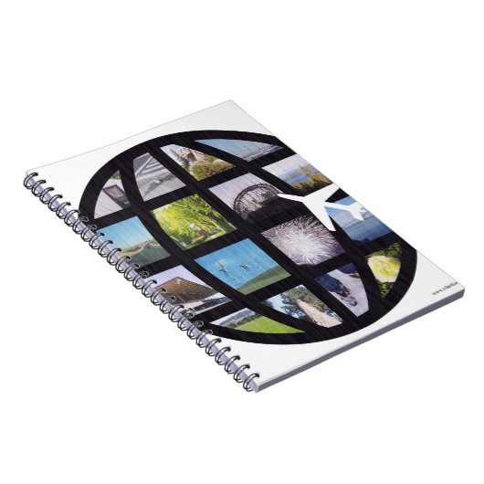 Retro Fun Fotos Globe Notizblock (Rechte Seite)