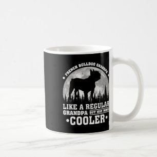 Retro Fun French Bulldog Großvater Vatertag Kaffeetasse
