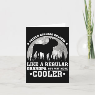 Retro Fun French Bulldog Großvater Vatertag Karte