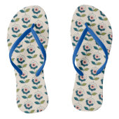 Retro Fun Garden Blume Muster Badesandalen (Fußbett)