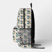 Retro Fun Garden Blume Muster Bedruckter Rucksack (Rechts)