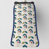 Retro Fun Garden Blume Muster Golf Headcover (Rotieren 90)