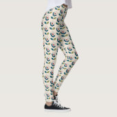 Retro Fun Garden Blume Muster Leggings (Rechts)
