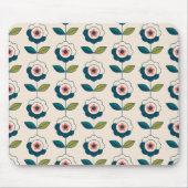 Retro Fun Garden Blume Muster Mousepad (Vorne)