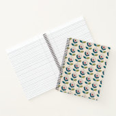Retro Fun Garden Blume Muster Notizblock (Innenseite)