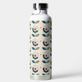 Retro Fun Garden Blume Muster Trinkflasche (Rechts)