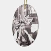 Retro Fun Hair Salon Keramik Ornament (Links)