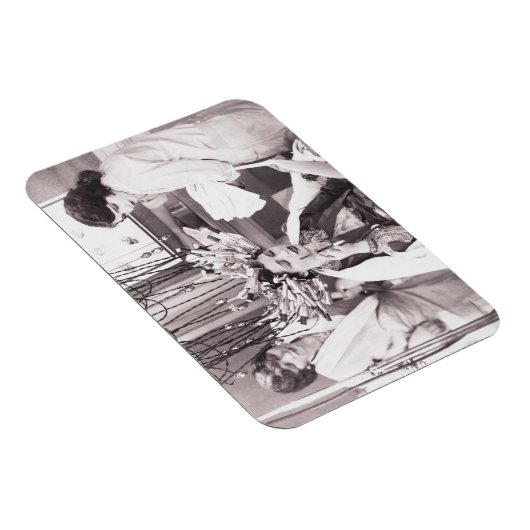 Retro Fun Hair Salon Magnet (Rechte Seite)