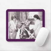 Retro Fun Hair Salon Mousepad (Mit Mouse)