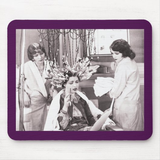 Retro Fun Hair Salon Mousepad (Vorne)