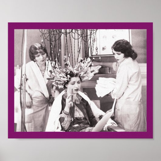 Retro Fun Hair Salon Poster (Vorne)