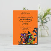 Retro Fun Halloween Trick oder Treat Costume der 9 Einladung (Stehend Vorderseite)