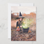 Retro Fun Halloween Trick oder Treat Costume der 9 Einladung (Rückseite)