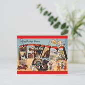 Retro Fun Nevada Gruß Postkarte (Stehend Vorderseite)