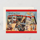 Retro Fun Nevada Gruß Postkarte (Vorne/Hinten)