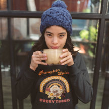 Retro Fun Pumpkin Gewürz Alles Fall Drink gemütlic