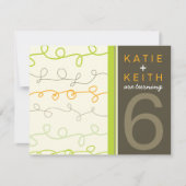 Retro Fun Scripts Twins Kindergeburtstag Einladung (Vorderseite)