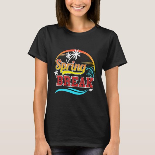 Retro Fun Spring Break Men Uni Student T-Shirt (Vorderseite)
