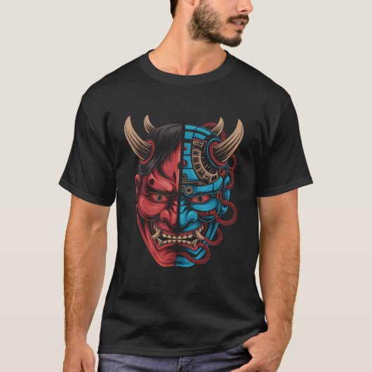 Retro Fun Techwear Cyberpunk for Samurai Artist T-Shirt (Vorderseite)