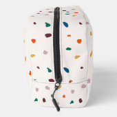 Retro Fun Terrazzo Print Travel Dopp Kit Waschbeutel (Rechts)