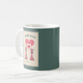 Retro Fun Valentine's Day gibt Niedliche süße Tass Kaffeetasse (Vorderseite Links)