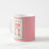 Retro Fun Valentine's Day gibt Niedliche süße Tass Kaffeetasse (Vorderseite Links)