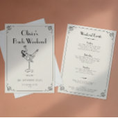 Retro Fun & Whimsy | Einzigartige Bachelorette Einladung