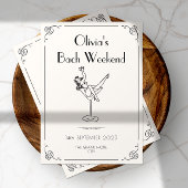 Retro Fun & Whimsy | Einzigartige Bachelorette Einladung