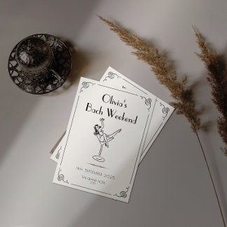 Retro Fun & Whimsy | Einzigartige Bachelorette Einladung