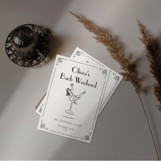 Retro Fun & Whimsy | Einzigartige Bachelorette Einladung