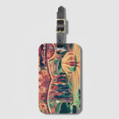 Retro Funfair gefiltertes Foto Gepäckanhänger (Vorderseite Vertikal)