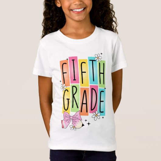 Retro fünfte Klasse T-Shirt (Vorderseite)
