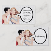 Retro Fünfzigerjahre FrauenGossipers Visitenkarte (Vorne/Hinten)