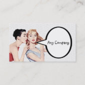 Retro Fünfzigerjahre FrauenGossipers Visitenkarte (Rückseite)