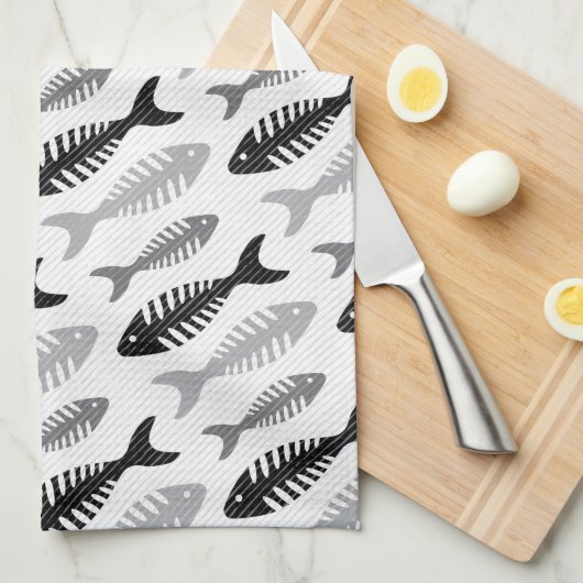 Retro Fünfzigerjahre Handtuch (Viertel Falte)