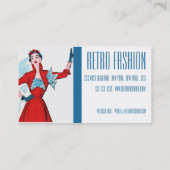 Retro Fünfzigerjahre hohes Fahion Visitenkarte (Rückseite)