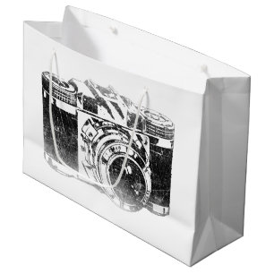 Retro Fünfzigerjahre Kamera Große Geschenktüte
