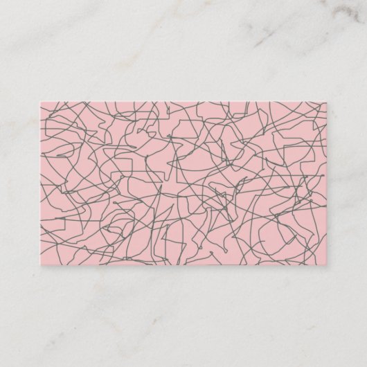 Retro Fünfzigerjahre moderne Visitenkarte (Vorderseite)