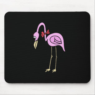 Retro Fünfzigerjahre traurige Flamigo Mousepad
