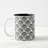 Retro Funk Kreise Tasse, Silber Zweifarbige Tasse (Links)