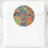 Retro-Funk-Spaß Runder Aufkleber (Tasche)