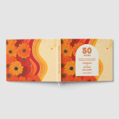 Retro Funky 50. Hochzeitstag Gästebuch (Voll)